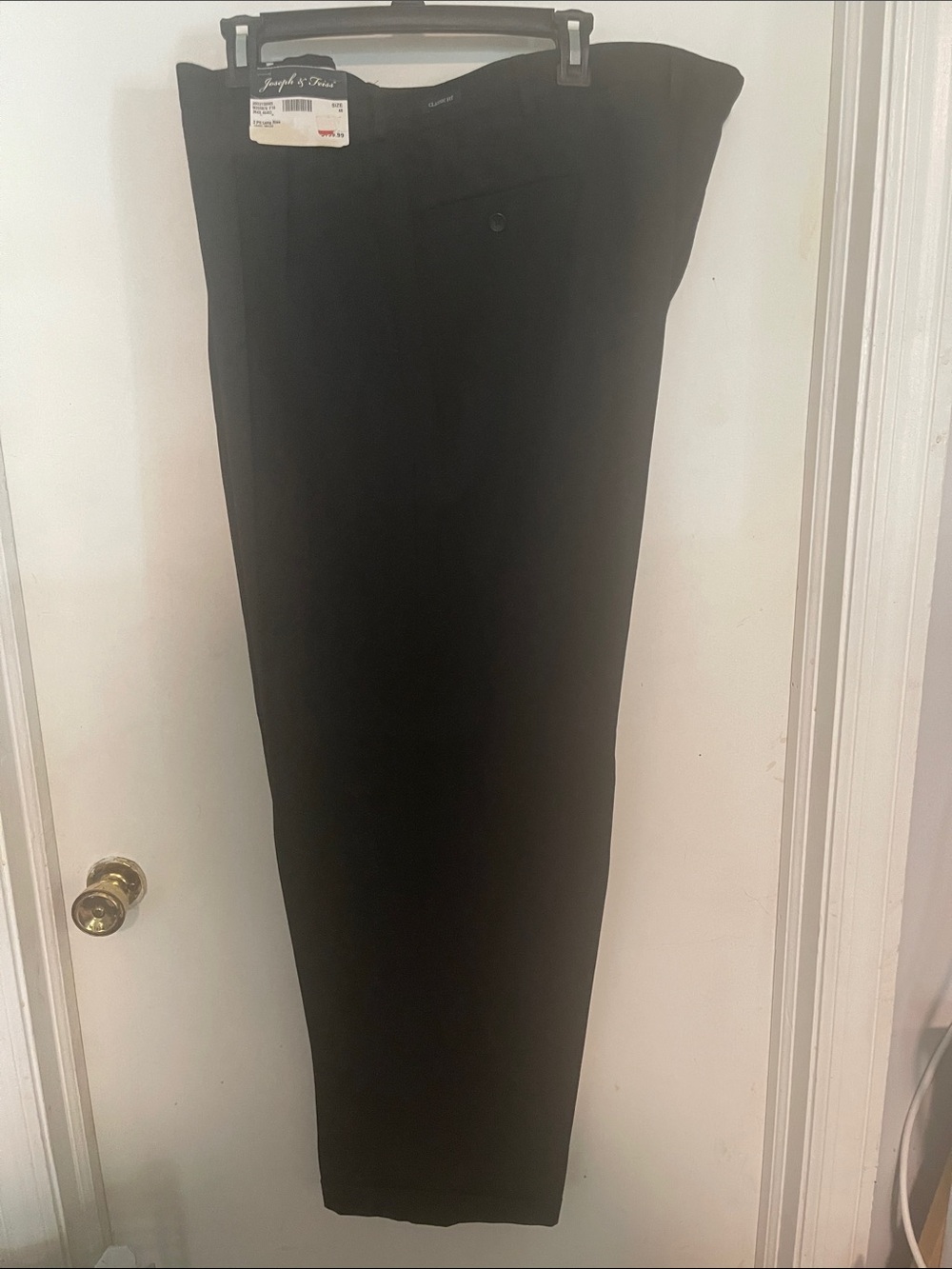 Joseph & Feiss Black Men’s Dress Pants - Flat Front